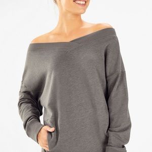 Zaylee Cross Front OTS Sweatshirt NWOT